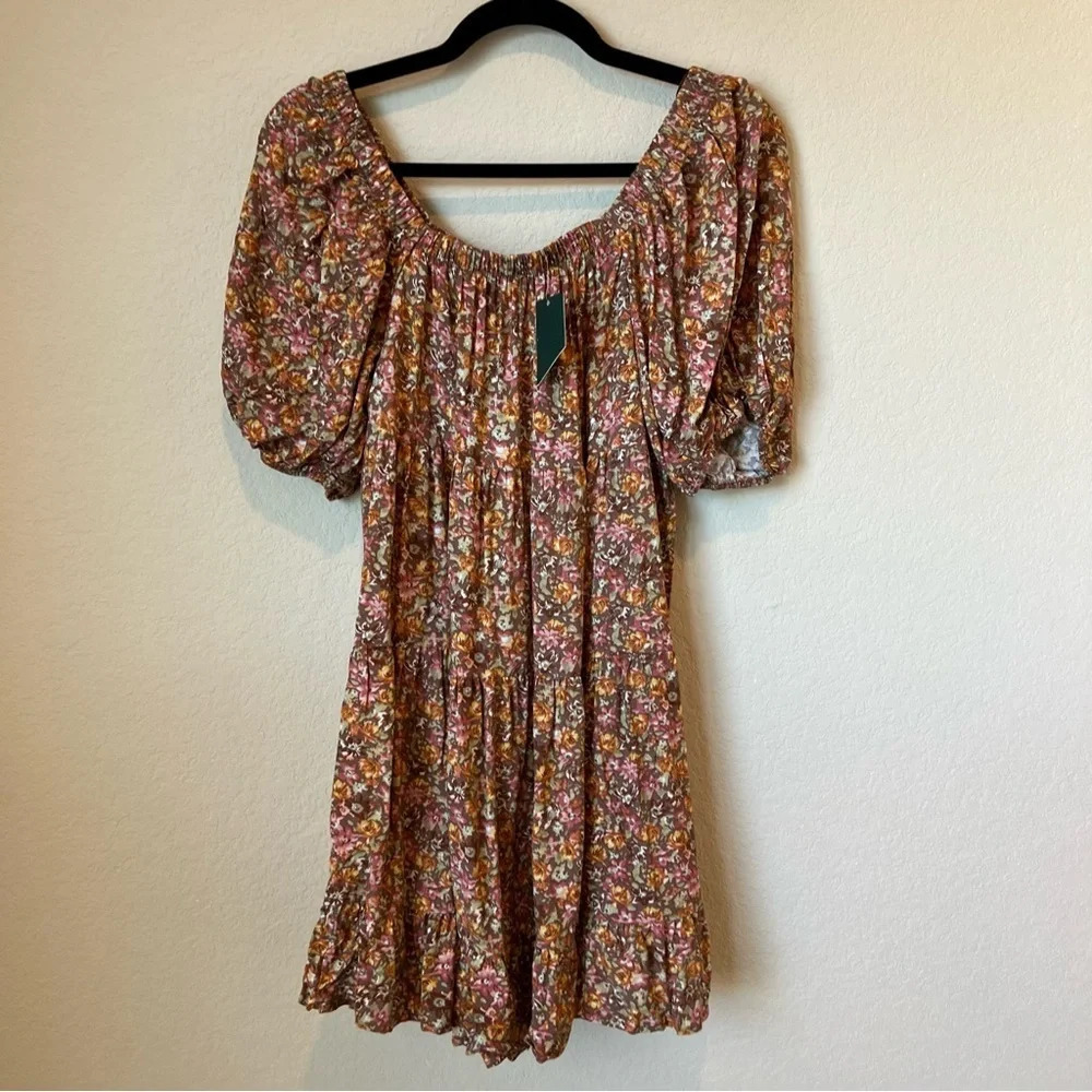 NWT Wild Fable Floral Puff Sleeve mini dress